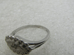 Vintage 14kt White Gold Art Deco Ring, Sz. 7, Signed WH, 2.45 Gr.