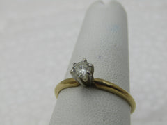 Vintage 14kt Diamond Engagement ring, 1/4 CT, Sz. 7, 1.56 Grams