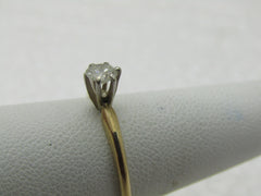 Vintage 14kt Diamond Engagement ring, 1/4 CT, Sz. 7, 1.56 Grams
