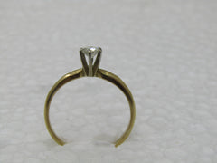 Vintage 14kt Diamond Engagement ring, 1/4 CT, Sz. 7, 1.56 Grams