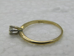 Vintage 14kt Diamond Engagement ring, 1/4 CT, Sz. 7, 1.56 Grams