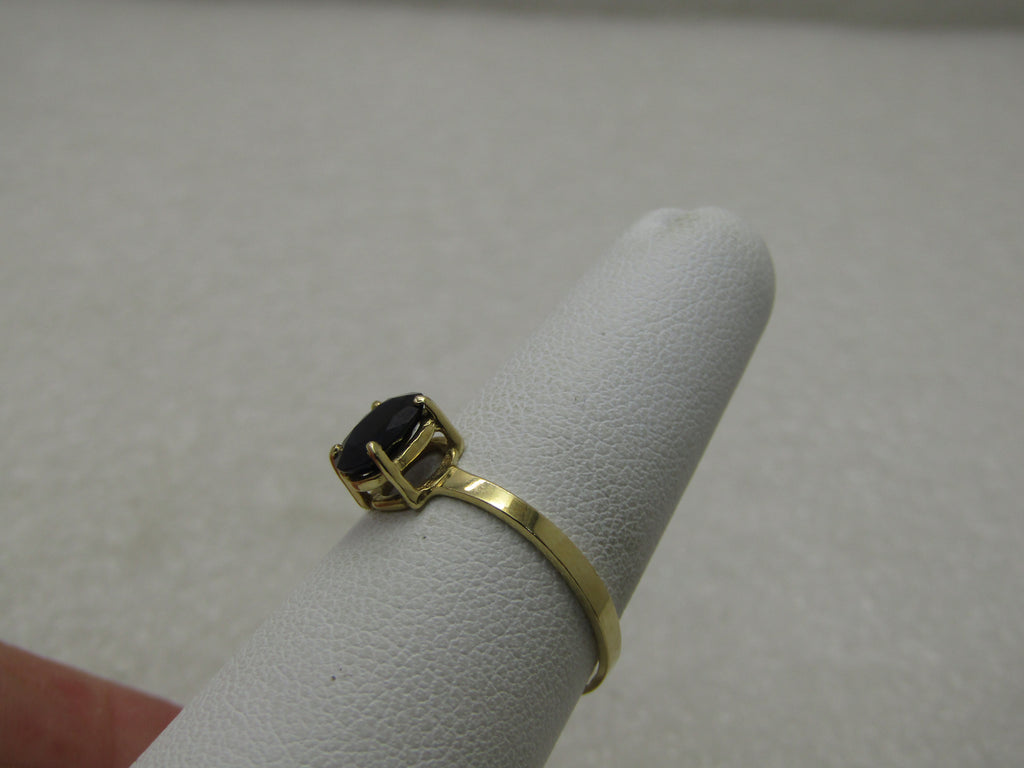 10kt Sapphire Spinel Diamond Ring, Sz. 7, 2.08 Gr.
