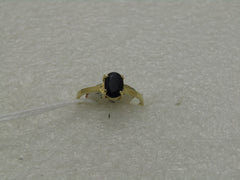 10kt Sapphire Spinel Diamond Ring, Sz. 7, 2.08 Gr.