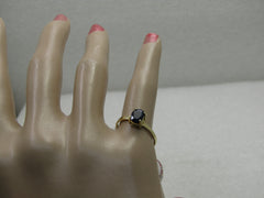 10kt Sapphire Spinel Diamond Ring, Sz. 7, 2.08 Gr.