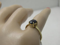 10kt Sapphire Spinel Diamond Ring, Sz. 7, 2.08 Gr.