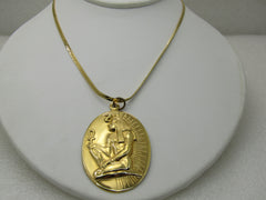 Vintage Egyptian With Ankh Pendant on  Monet, 24" Herringbone Chain
