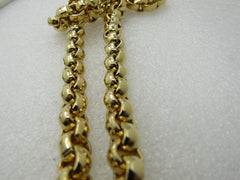 Vintage Lady Remington Rolo Tassel Necklace, 22" With Tassel Pendant Drop