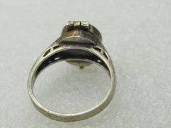 Vintage Sterling Yin Yang Poison Ring, Unisex, Sz. 9.5, 1960's-1980's - BOHO