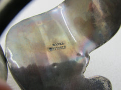 Vintage Sterling Silver Taxco Hinged Wide Bypass Clamper Bracelet, 1940's-1960's