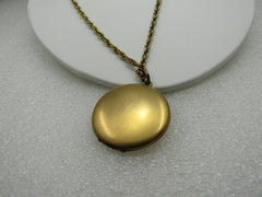 Victorian Rhinestone Locket Necklace, Falling Stars. 28"