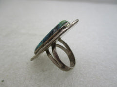 Vintage Southwestern Turquoise Ring, Sz 7, Carico/Royston?  (WB)