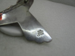 Vintage Sterling Silver Waterfall Brooch, Mexico, Signed TL-62, 29.06 gr.  3" Statement