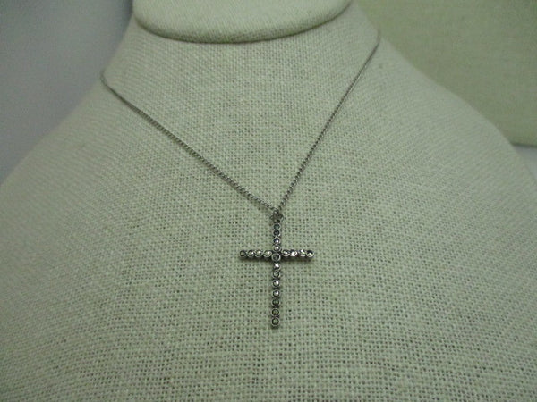 Antique Silver & Marcasite Cross deals Pendant