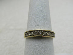 Vintage 14kt Diamond Anniversary Ring/Band, Sz. 7