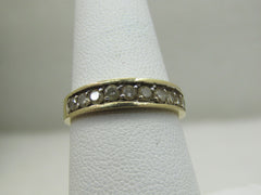 Vintage 14kt Diamond Anniversary Ring/Band, Sz. 7