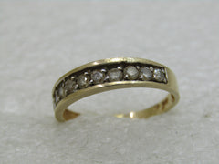 Vintage 14kt Diamond Anniversary Ring/Band, Sz. 7