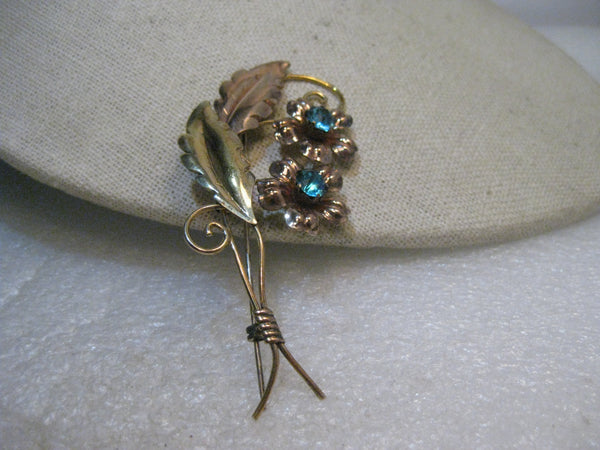 Elegant good 1/20 12K G.F. Vintage Van Dell Pearl Flower Pin Brooch 1.5