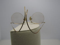 Vintage Orthogon Soft Lite Wire Rim Eyeglasses, 1/10 12kt GF. In Case. Pre 1950's
