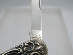 VintageVintage Sterling Jack Daniels Pocket Knife Signed Towle, Engraved