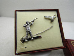 Copy of Vintage Hickok Duck Hunter & Duck Tie Clasp & Tack Pin, Original Box