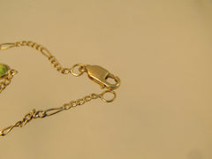 Vintage 14kt Mixed Gemstone Bracelet, 7.25m, 1980's