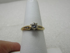 Vintage 14kt Diamond Engagement Ring, Sz. 7.25, 2.45 gr. Appx .33 ctw,