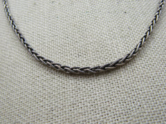 Vintage Sterling Byzantine Chain Necklace, 2.5mm", 24" Long, Signed BA (which is Suarti). Marked .92