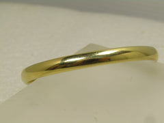 Vintage 14kt  Hinged Bangle Bracelet, 6.75", Mid-Century, Signed