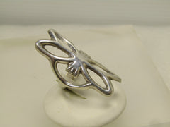 Vintage Sterling Sandcast Southwestern Ring, Sz.  7.25, 1970's-1980's, Unisex