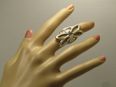 Vintage Sterling Sandcast Southwestern Ring, Sz.  7.25, 1970's-1980's, Unisex
