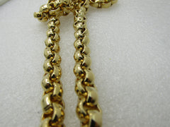 Vintage Lady Remington Rolo Tassel Necklace, 22" With Tassel Pendant Drop