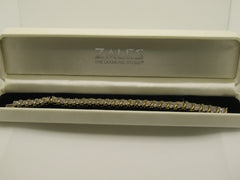 Vintage 14kt Jafa Diamond Tennis Bracelet, 7.25", 4 TCW, 1/2" Wide RESERVED FOR NG.
