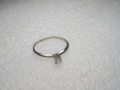Vintage 14kt Yellow Gold .20 ctw Diamond Engagement Ring, size 9.25