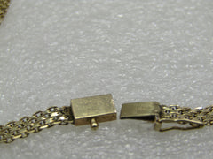 Vintage 14kt Bismark Mesh Necklace, 4mm, 18", Box Clasp