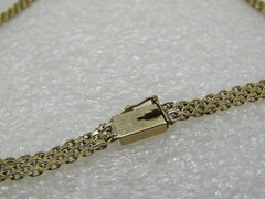 Vintage 14kt Bismark Mesh Necklace, 4mm, 18", Box Clasp