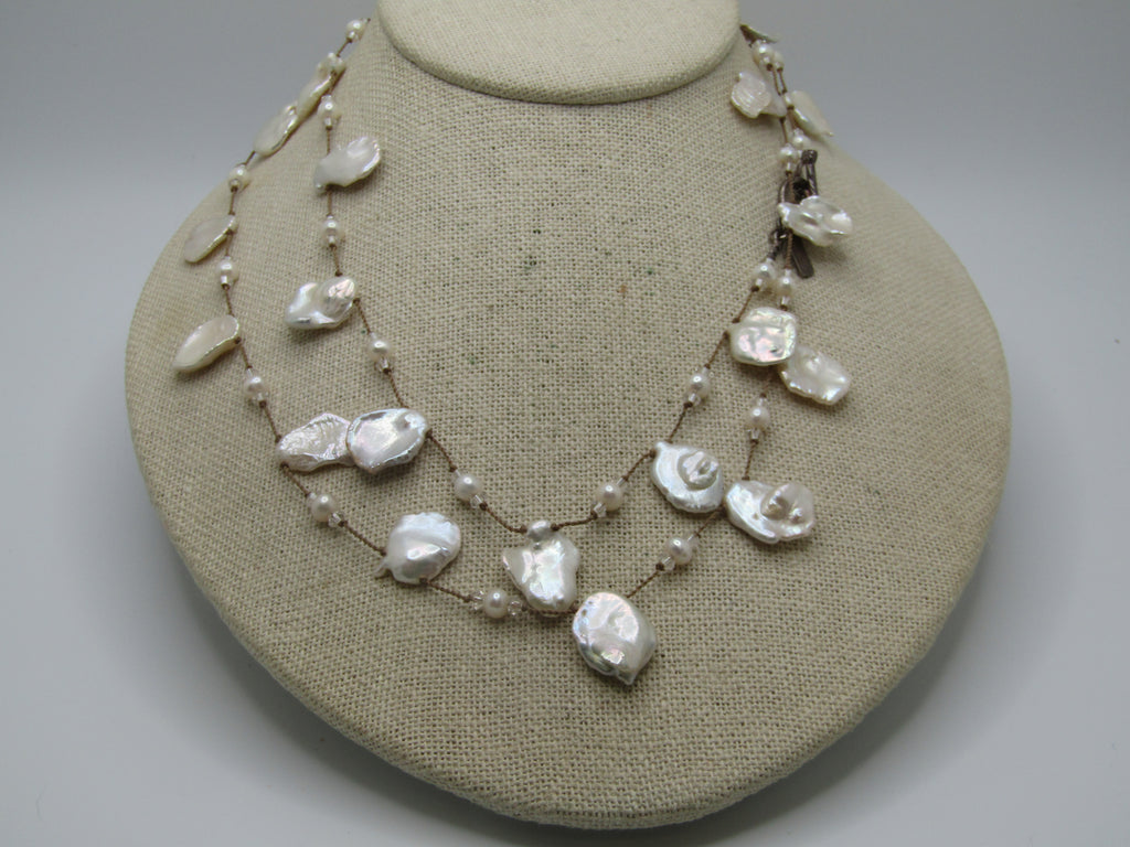 Sterling Margo Morrison Baroque Pearl Necklace, 34"