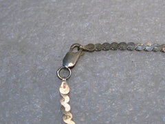 Sterling Silver 3.5mm Herringbone Bracelet, 6.75", signed HCT Canada .925, 4.91 grams.
