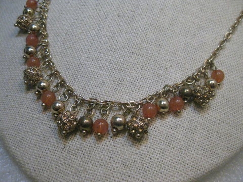 Vintage Swarovski Dangle Beaded Necklace - Gypsy, 18", Gold Tone - post mid-century