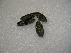 Vintage early 1900's Sterling Silver Oblong Unisex Cuff Links, 3/4" long and 1/3" wide