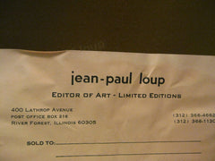 Jean-Paul Loup, Enamel Plate, Christmas 1974, No. 263 of 400, Limoges, France