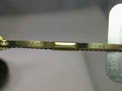 Vintage Gold Tone Hadley Art Deco Tie Bar - 2", Made in USA