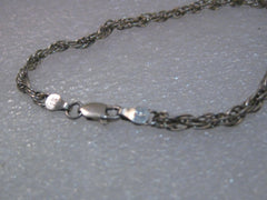 Vintage Sterling Silver 5mm Spiral/Rope Link Bracelet, 7.5", signed Milor, Italy, Post Mid-Century