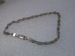 Vintage Sterling Silver 5mm Spiral/Rope Link Bracelet, 7.5", signed Milor, Italy, Post Mid-Century