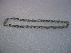 Vintage Sterling Silver 5mm Spiral/Rope Link Bracelet, 7.5", signed Milor, Italy, Post Mid-Century