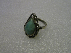Sterling Silver Amazonite Southwestern Ring, sz. 7.25 - Southwestern Appeal, Quality