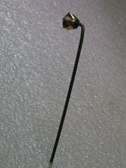 Vintage 10kt Gold Spessartine Old Mine Cut Garnet Stick Pin, early 1900's