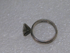 Vintage Sterling Silver 1.30 ctw Marquis CZ Engagement Ring, size 8, 4.10 grams