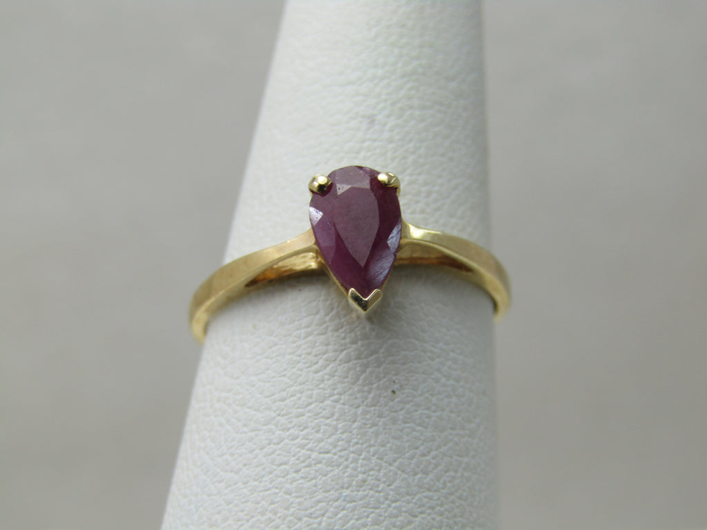 Le Vian Pear-Shaped Ruby Ring 3/4 ct tw Diamonds 14K Strawberry Gold | Kay