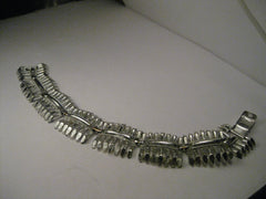 Vintage Silver Tone Coro Pegasus Twig Bracelet, 7.5"