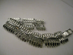 Vintage Silver Tone Coro Pegasus Twig Bracelet, 7.5"
